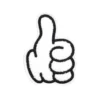 Thumbs Up Icon Patch (2)