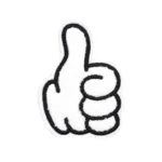 Thumbs Up Icon Patch